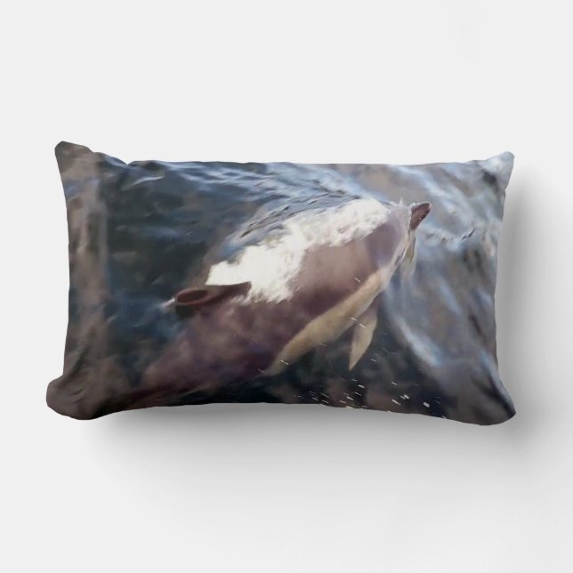 Reversibel gemensam delfinyta lumbarkudde (Framsida)