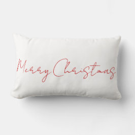 Reversibel God Jul Röd Vit Minimalistisk Lumbarkudde