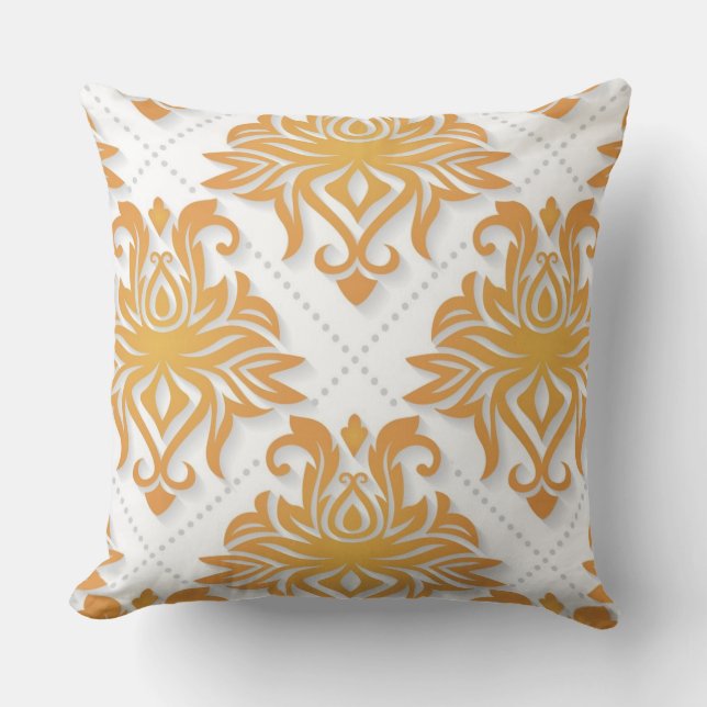 Reversibel Guld Design Dekorativ kudde (Framsida)