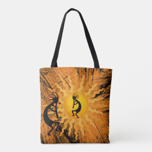 Reversibel Kokopelli från indiankulturen Tygkasse