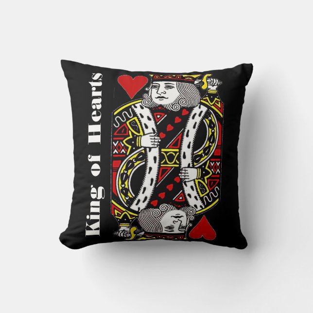 Reversibel Kung i Hearts Design Dekorativ kudde (Framsida)