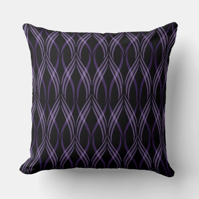 Reversibel Lavender Rosett band Dekorativ kudde (Framsida)