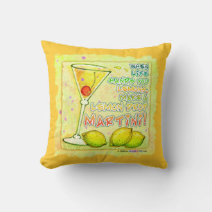 REVERSIBEL Lemon Drop Martini Amerikansk MoJo Kudd Kudde