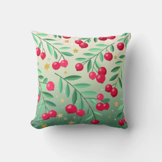 Reversibel Säsong Cherry Träd & kardinal Pillow Kudde