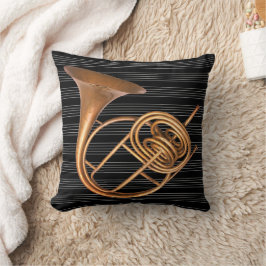 Reversibel Vintage Horn Musikinstrument Musik Kudde