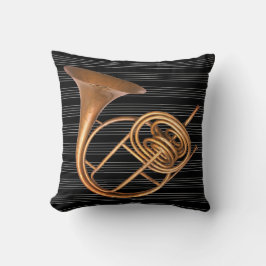 Reversibel Vintage Horn Musikinstrument Musik Kudde