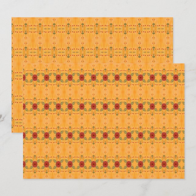 Reversibla duns i Guld Inbjudningar (Fram/baksida)