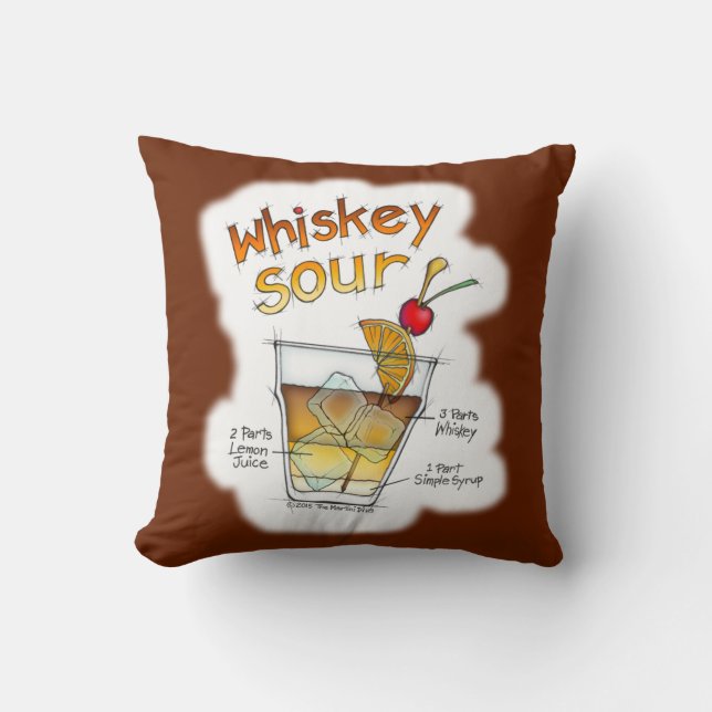 REVERSIBLA KUDDAR - WHISKEY SOUR RECEPT COCKTAIL (Framsida)