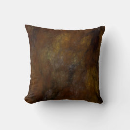 Reversible Abstrakt Grunge Pillow in Earth Tones Kudde