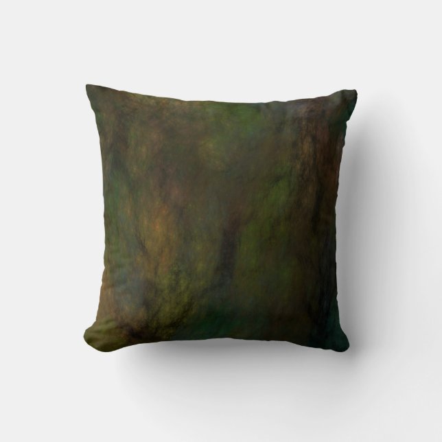 Reversible Abstrakt Grunge Pillow in Earth Tones Kudde (Framsida)