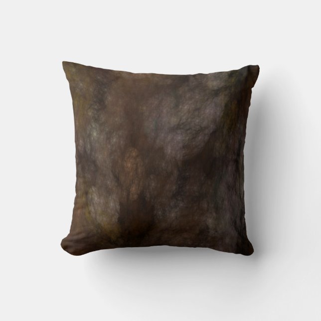 Reversible Abstrakt Grunge Pillow in Earth Tones Kudde (Framsida)
