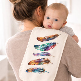 Reversible Beautiful Boho Feather Art - Whimsical Bebistrasa