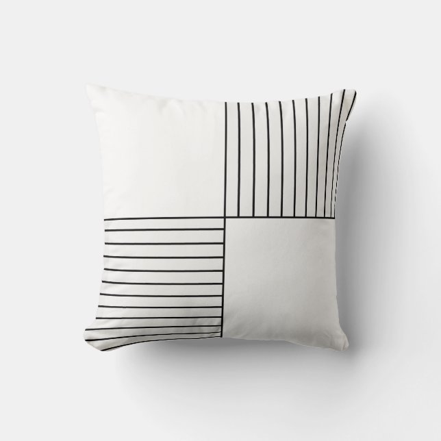 Reversible Black and White Dekorativ kudde (Framsida)