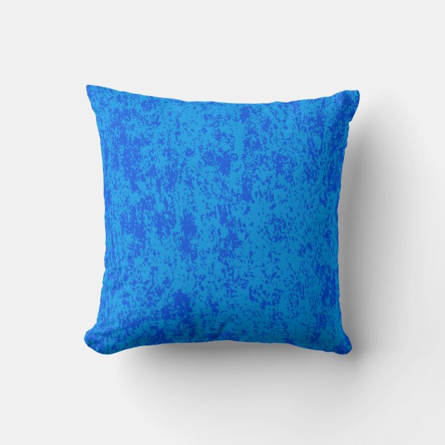 Reversible Blue Textured Pillow Kudde (Framsida)