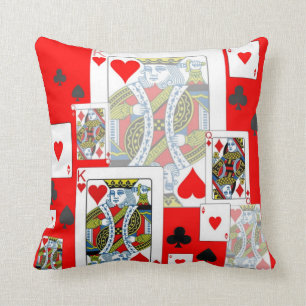 REVERSIBLE CASINO NIGHTS CARDS MÖNSTER ART KUDDE