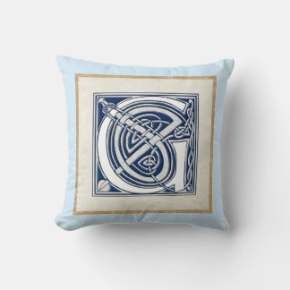 Reversible Celtic G Initial Kudde