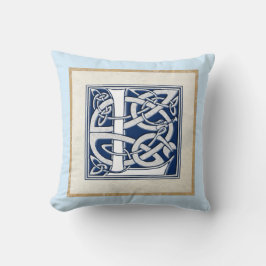 Reversible Celtic L Initial Kudde