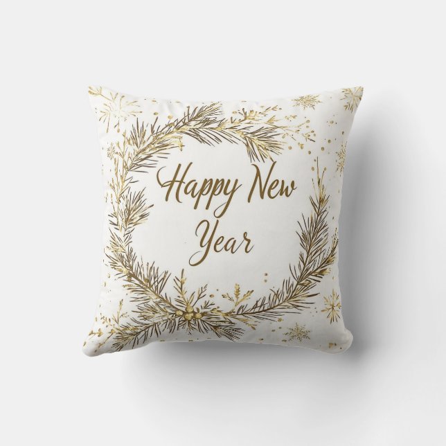 Reversible Christmas & New Year Pillow Kudde (Baksida)
