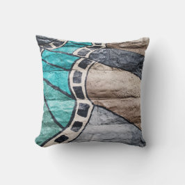 Reversible Colorful Abstrakt Graffiti på en Pillow Kudde