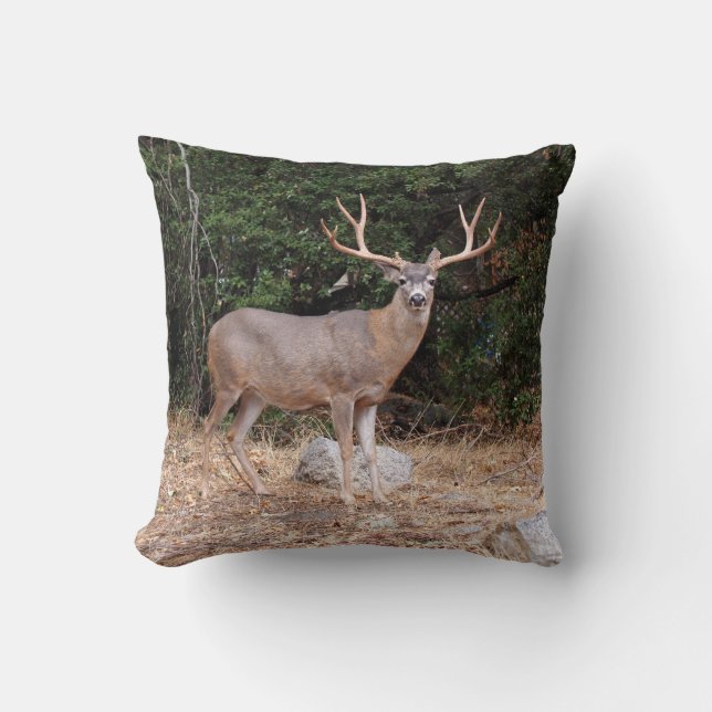 Reversible Elk and Hjort on a Pillow Kudde (Framsida)