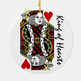 Reversible Kung of Hearts Ornament