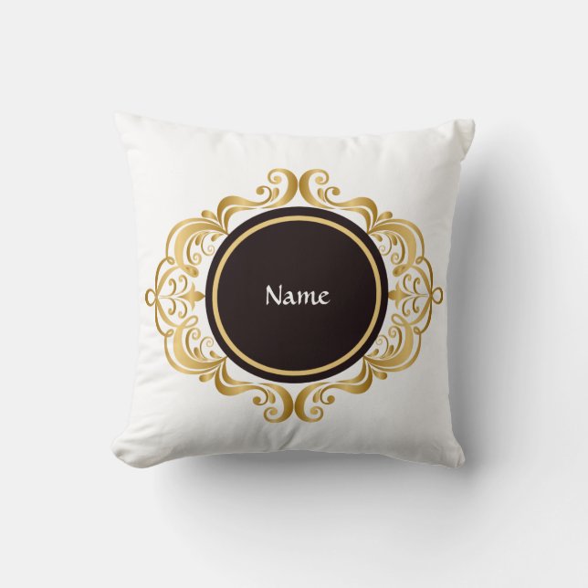 Reversible Namn och Initial Pillow Kudde (Framsida)