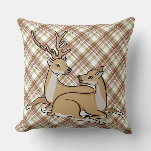 Reversible Pillow, flera stift för julrenar Kudde (Framsida)