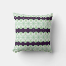 Reversible Pillow för lila och Mint-grönt Kudde