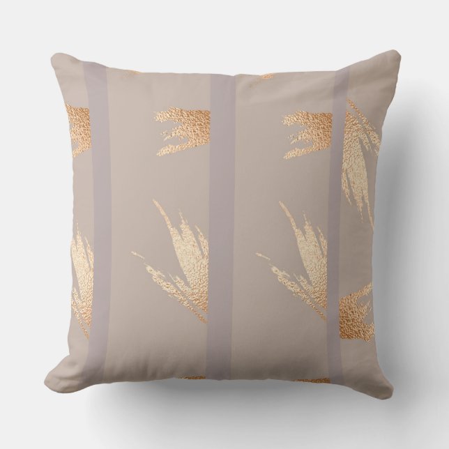 Reversible Pillow guld Mönster Kudde (Framsida)