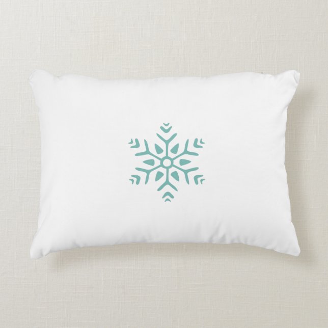 Reversible Snowflake Pillow Prydnadskudde (Framsidan)