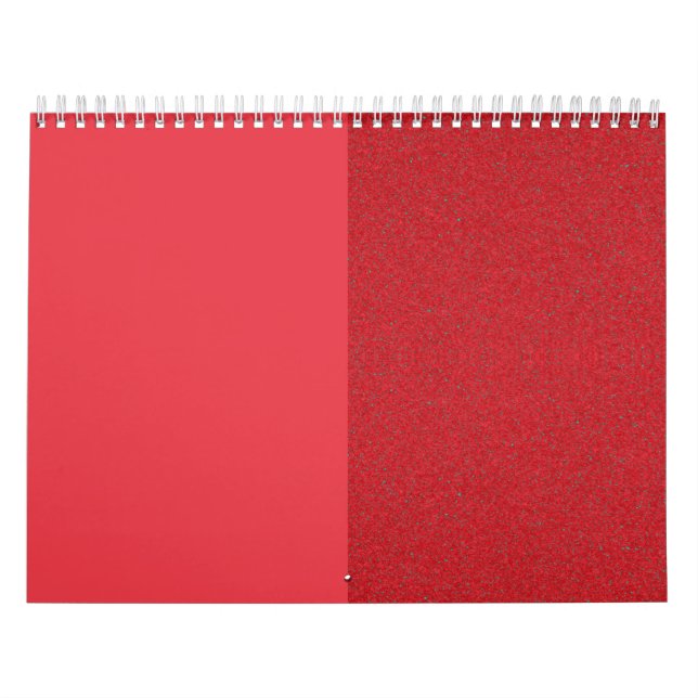 Reversible Speckled Tomato Red Wall Calendar Kalender (Omslag)