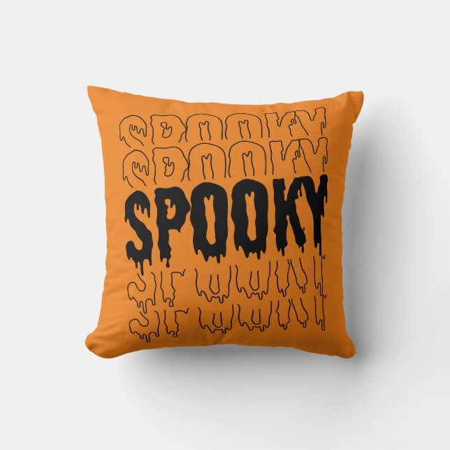 Reversible Spooky Halloween Kudde (Framsida)