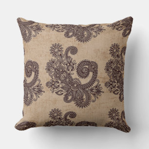"Reversible Suede Tan Design Decorative Pilles" Kudde
