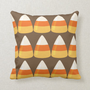 Reversible Two Sided Candy corn Pumpkins Halloween Kudde