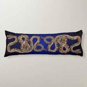 Reversible Vild Nature Boa Constritor Snake Kroppskudde