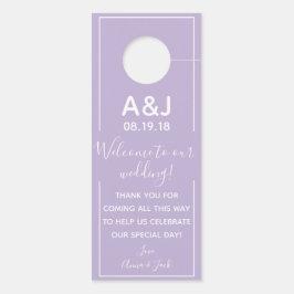 Reversible Welcome & DND Lavender Bröllop Märkre