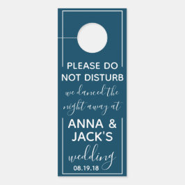 Reversible Welcome & DND Navy Bröllop Märkre