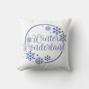 Reversible Winter Wonderland with Snöflingor Kudde
