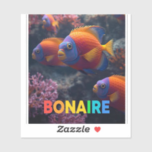 Revfiskar i bonaire klistermärken