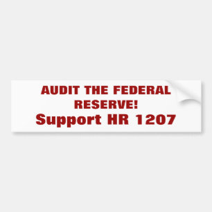 REVIDERA DET FEDERALT RESERVERAR! , Service timme Bildekal