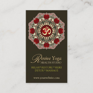 Revidera Yoga Kärlek om nya Affärskort Visitkort