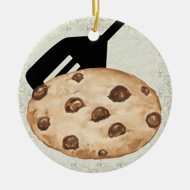 Reviderad choklad Chip Cookie - SRF Julgransprydnad Keramik (Framsidan)