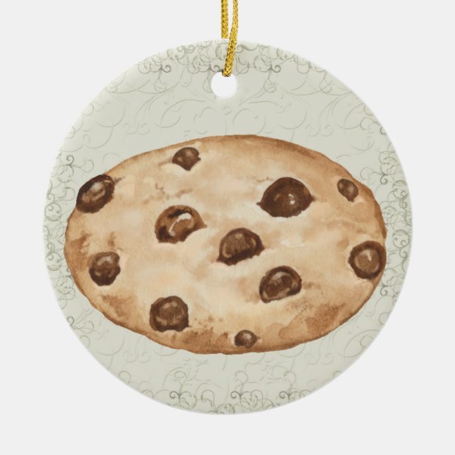 Reviderad choklad Chip Cookie - SRF Julgransprydnad Keramik (Framsidan)