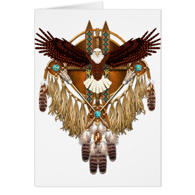 Reviderad örnMandala - Hälsningskort (Framsidan)