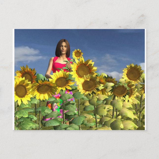 Reviderad Peyton Girl Vår Vykort (Framsida)