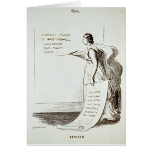 Reviderade kvinna Sphere Hälsningskort