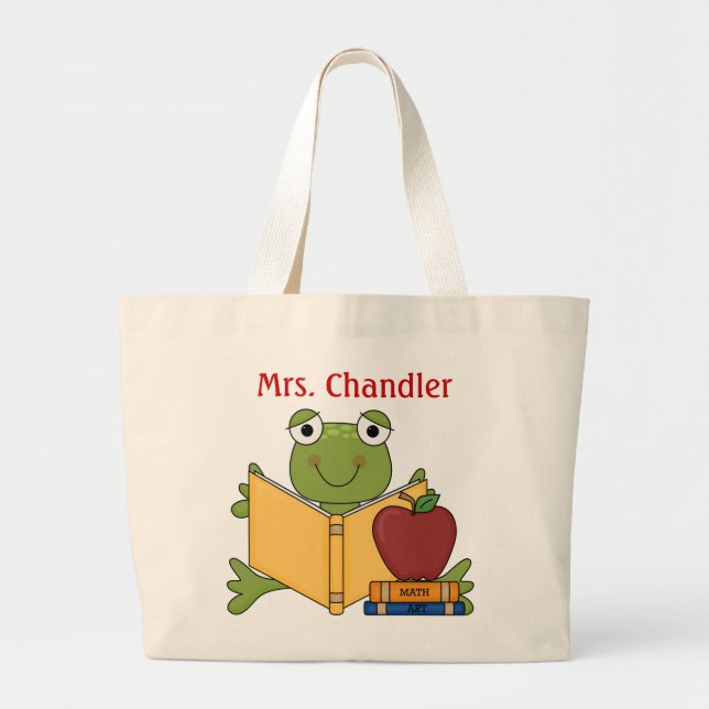 REVIED Teacher Tote Bag Jumbo Tygkasse (Framsidan)
