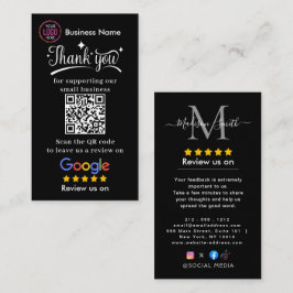 Review Google Review QR Code Google Ratings Visitkort