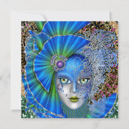 Reviserad Masqueraad Mardi Gras-inbjudan Inbjudningar