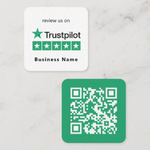 Revision av betrodda pilot Minimal QR-kod för fö Fyrkantigt Visitkort